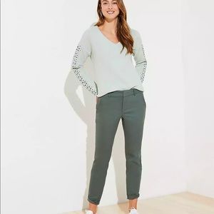 LOFT Green Girlfriend Chino 00P